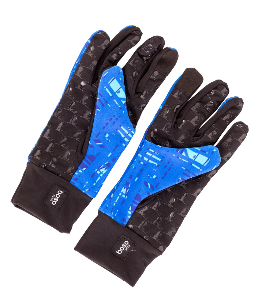 Unisex Abstract Water Color Print Technical Runners Glove